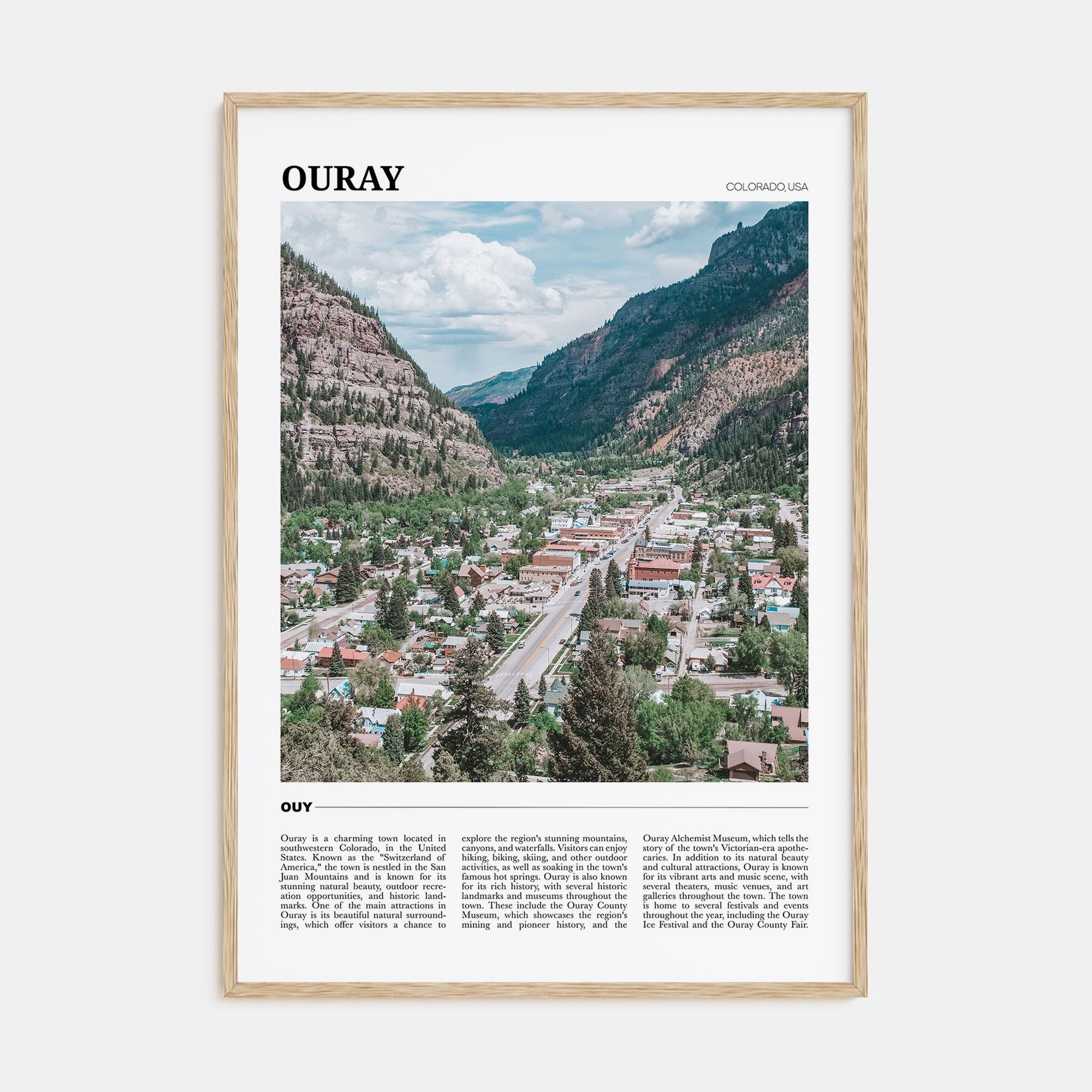 Ouray Travel Color Poster