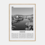 Ourense Travel B&W Poster