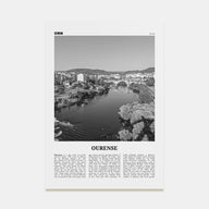 Ourense Travel B&W Poster