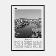 Ourense Travel B&W Poster
