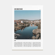 Ourense Travel Color Poster