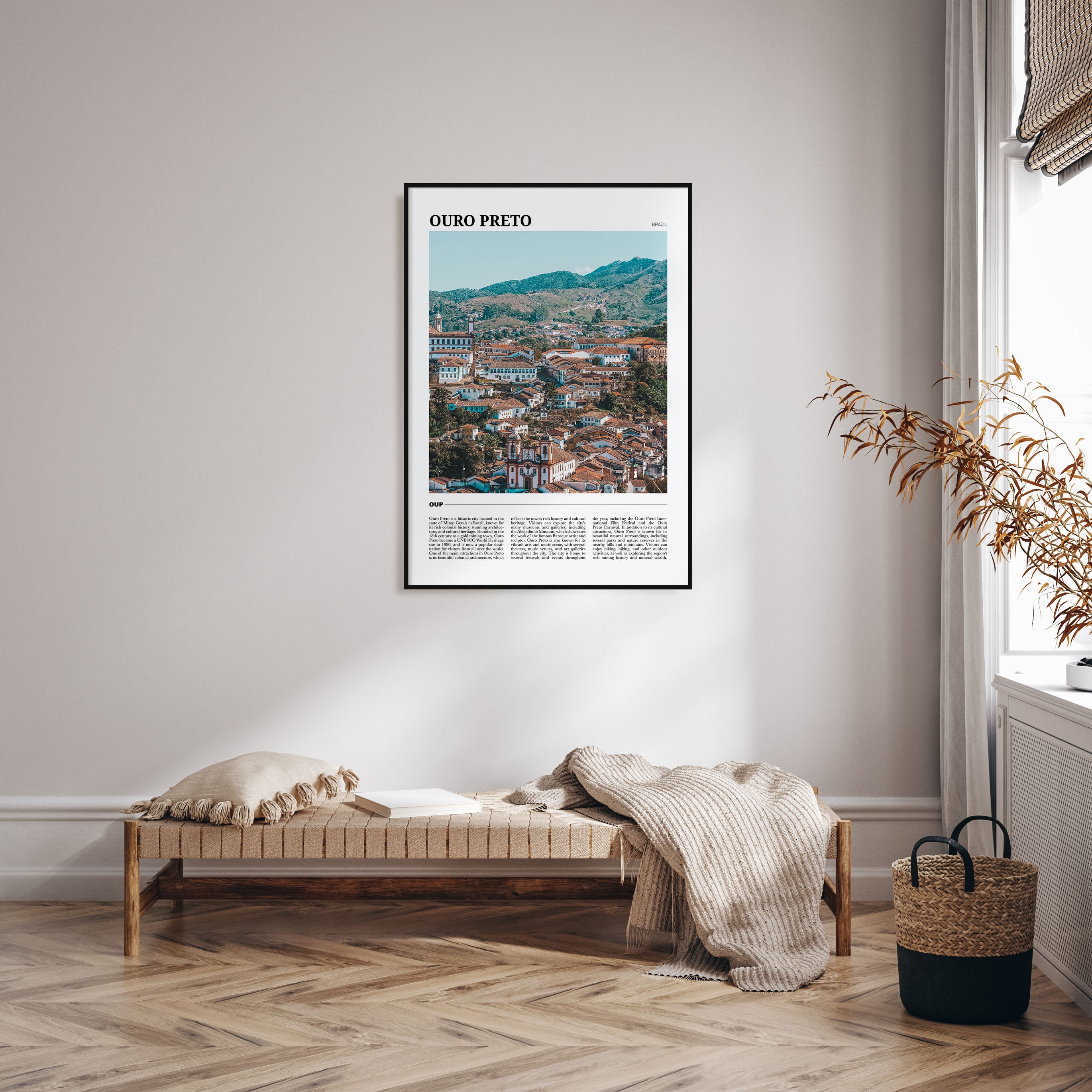Ouro Preto Travel Color Poster