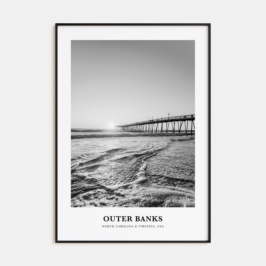 Outer Banks Portrait B&W Poster