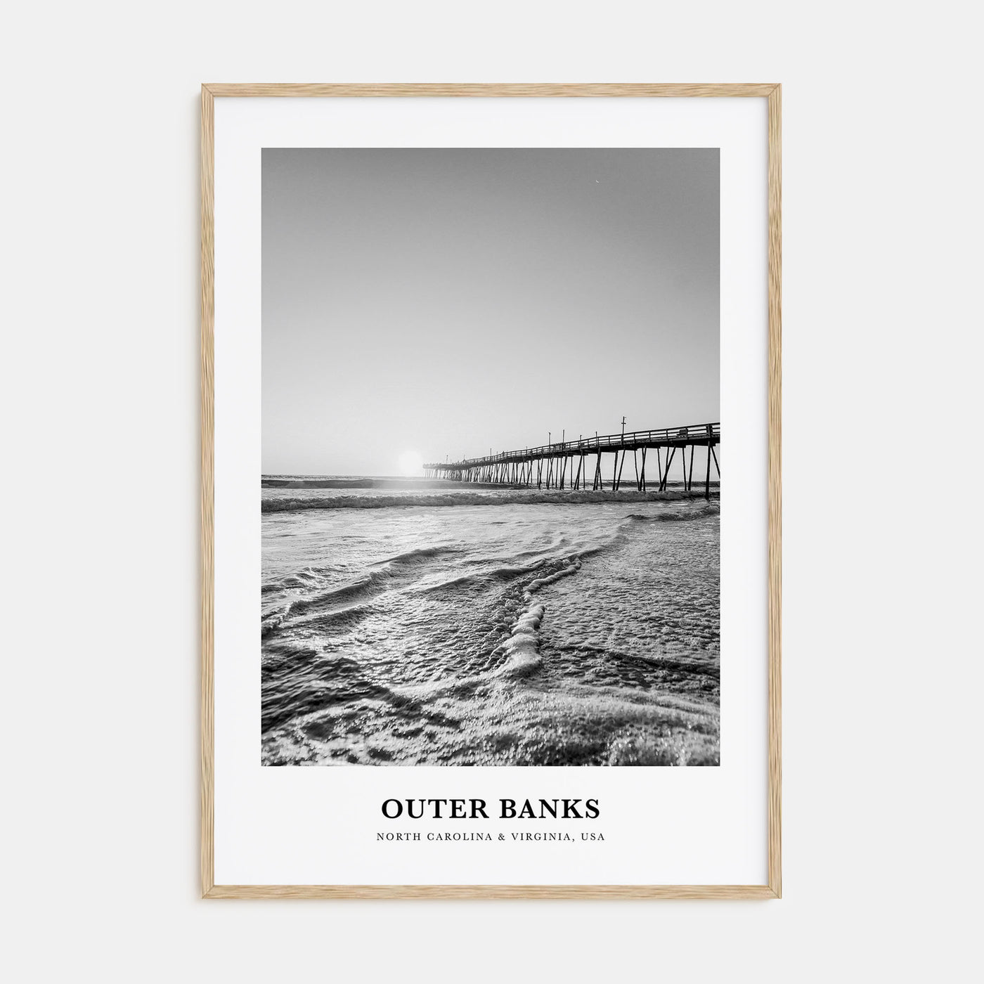 Outer Banks Portrait B&W Poster