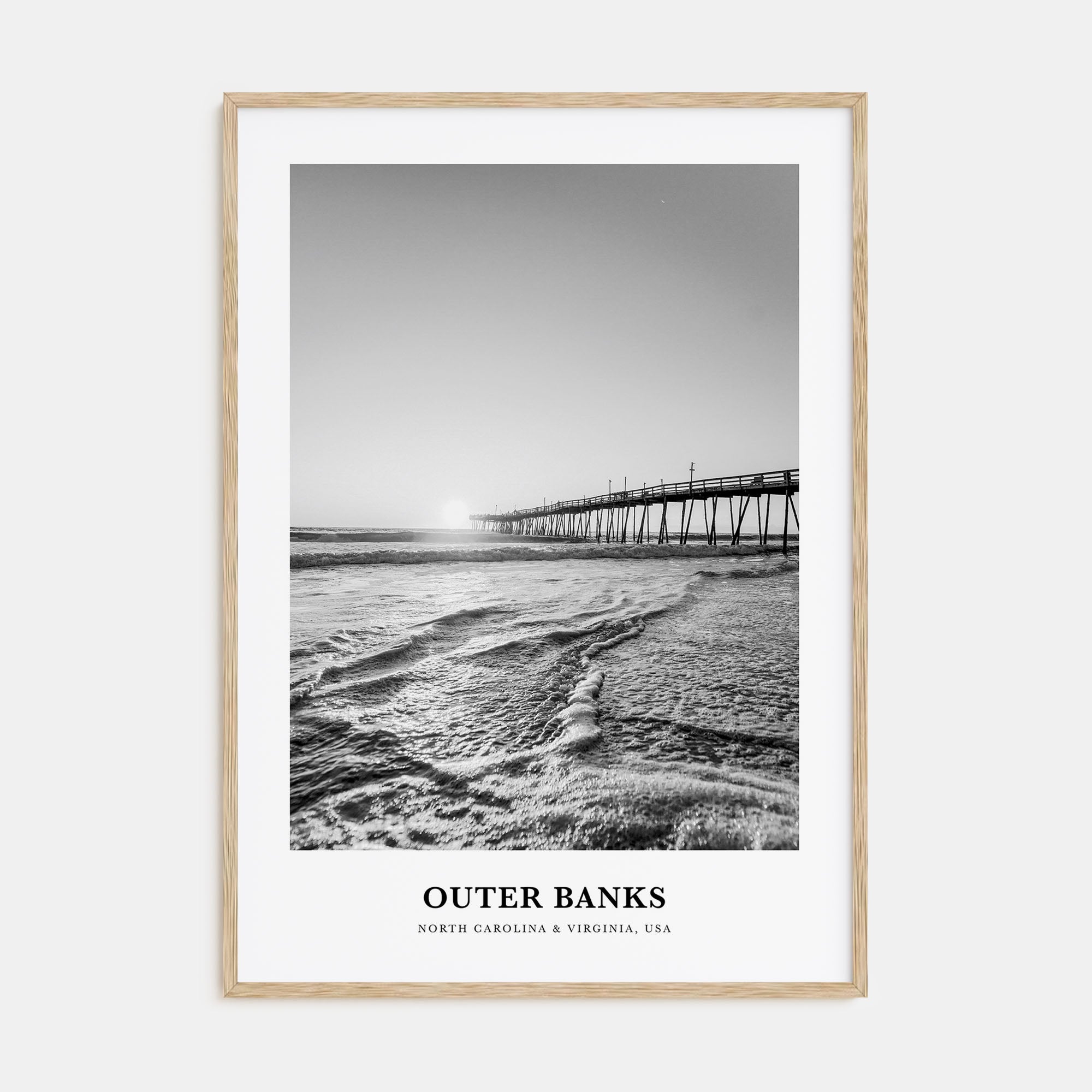 Outer Banks Portrait B&W Poster