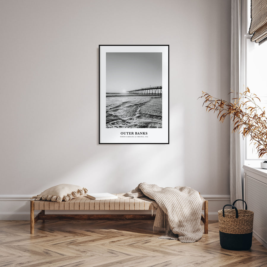 Outer Banks Portrait B&W Poster