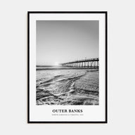 Outer Banks Portrait B&W Poster