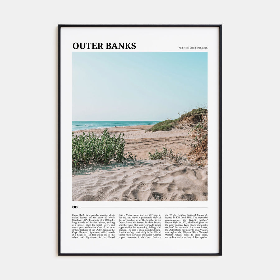 Outer Banks Travel Color Poster