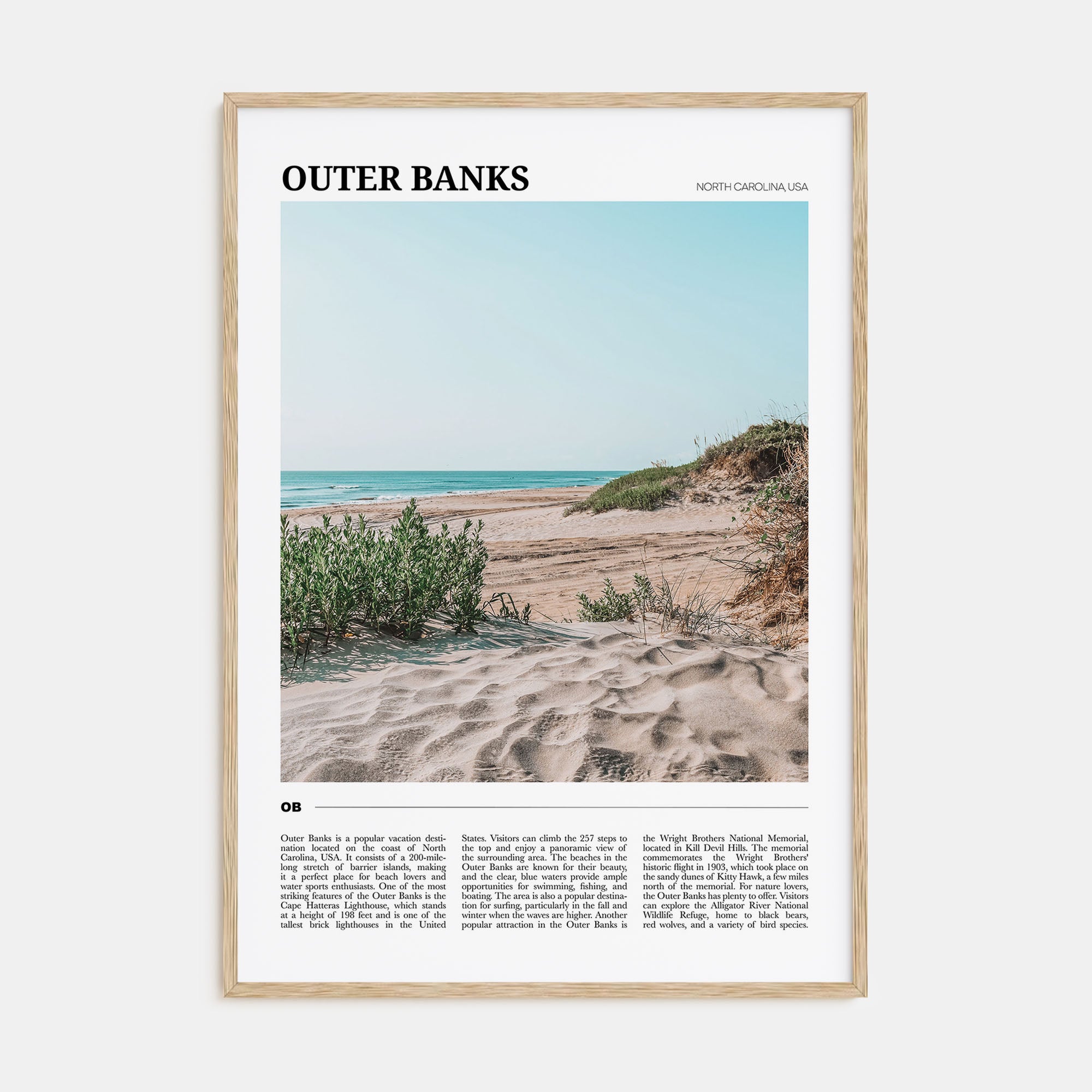 Outer Banks Travel Color Poster