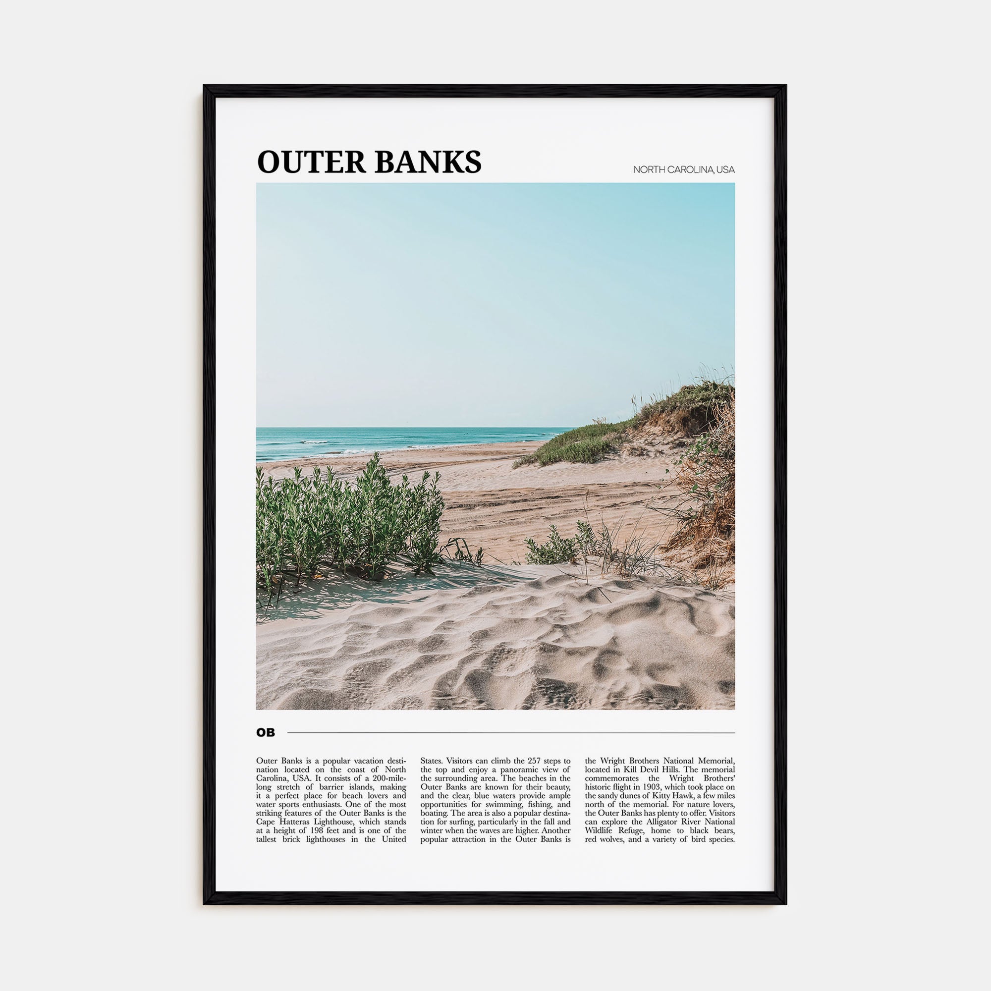 Outer Banks Travel Color Poster