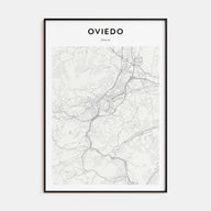 Oviedo Map Portrait Poster