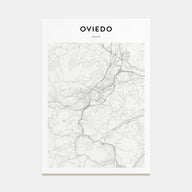 Oviedo Map Portrait Poster