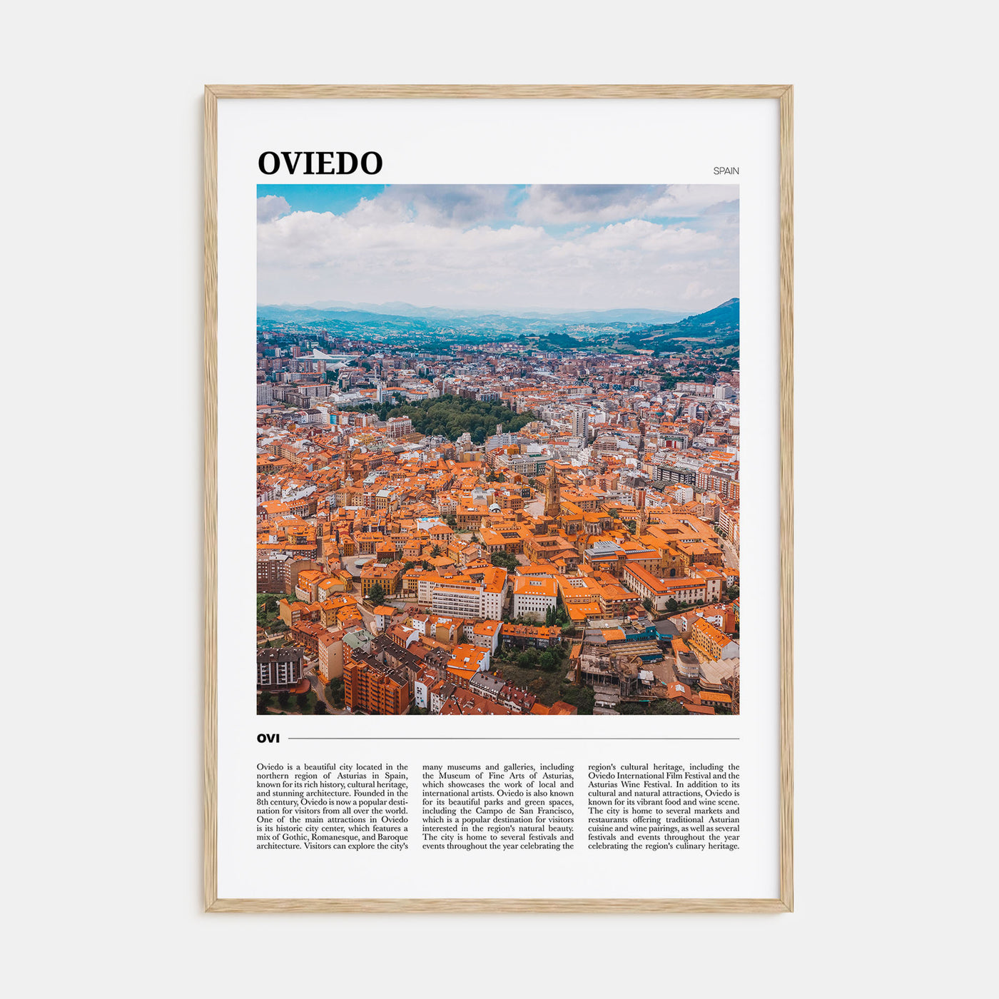 Oviedo Travel Color Poster