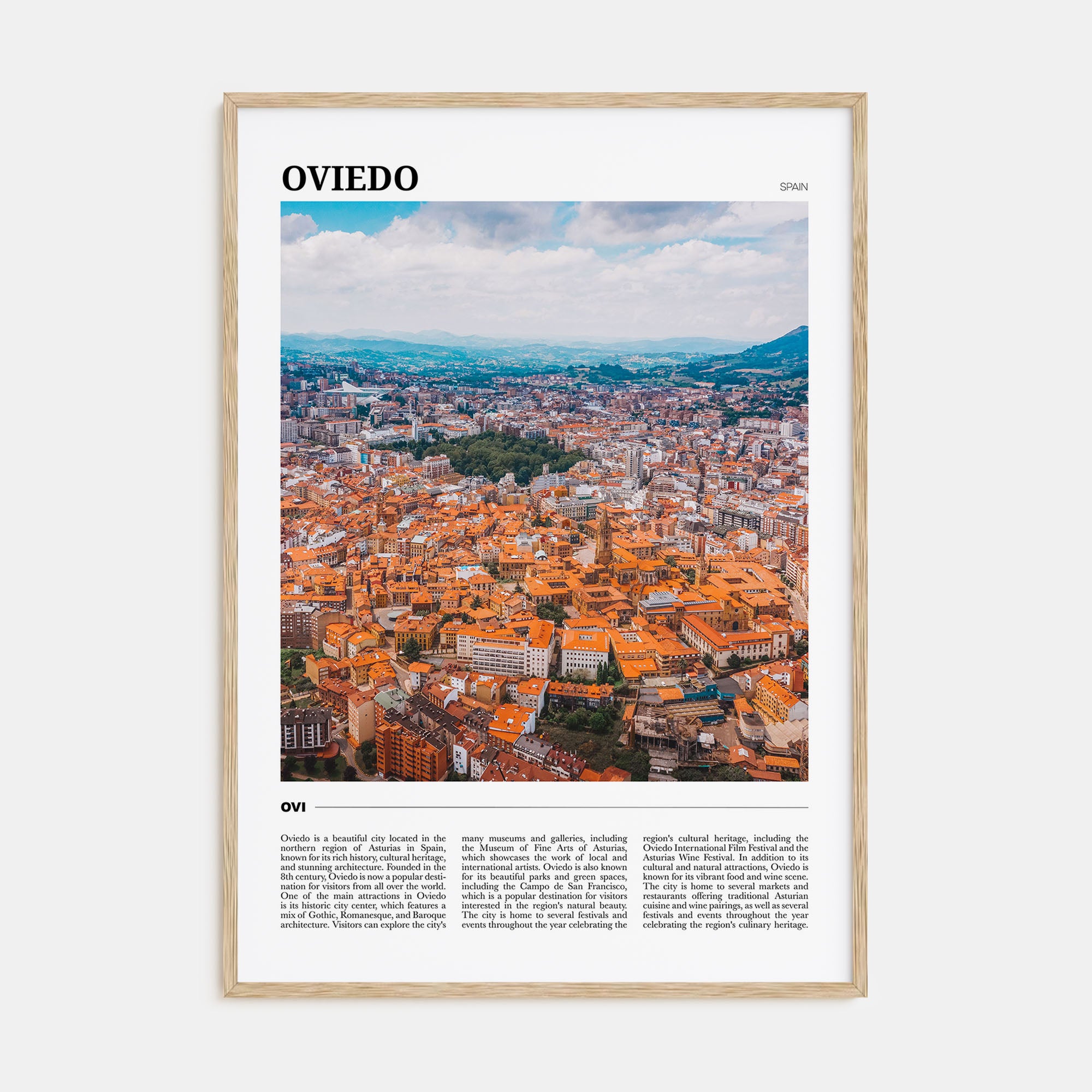 Oviedo Travel Color Poster