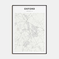 Oxford, England Map Portrait Poster