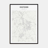 Oxford, England Map Portrait Poster