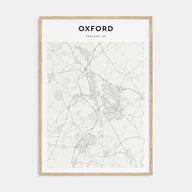 Oxford, England Map Portrait Poster