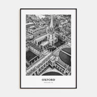 Oxford, England Portrait B&W Poster