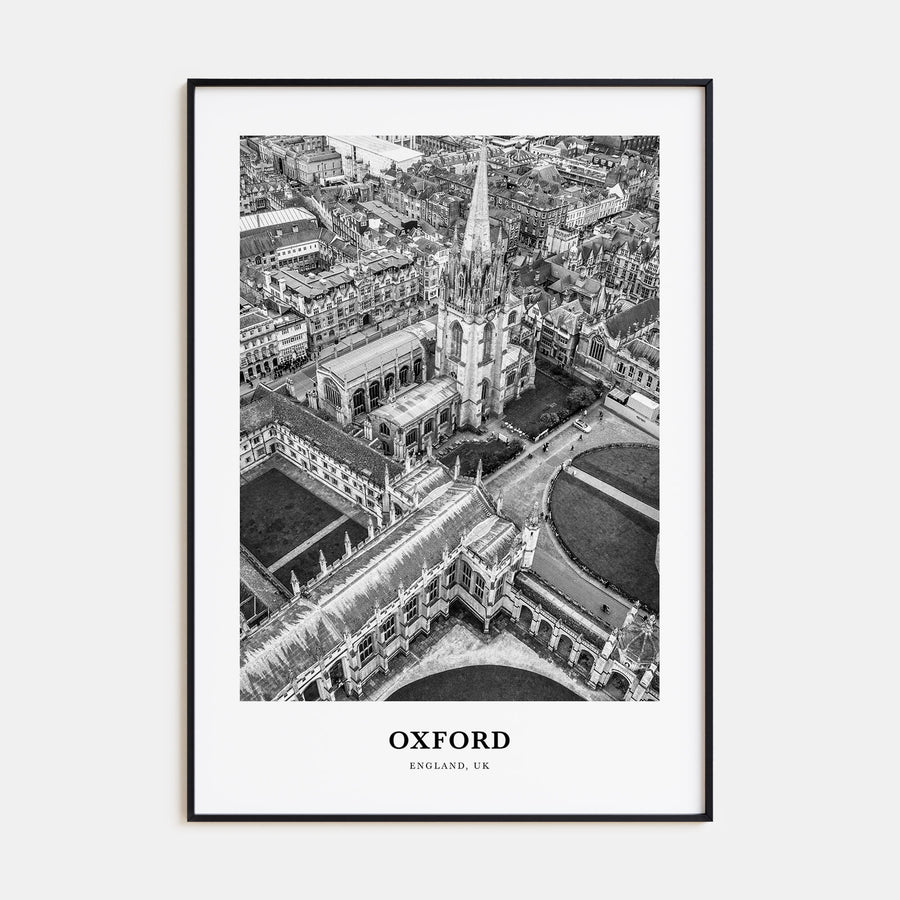 Oxford, England Portrait B&W Poster
