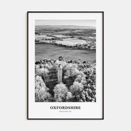 Oxfordshire Portrait B&W Poster