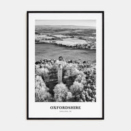 Oxfordshire Portrait B&W Poster