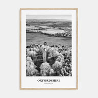 Oxfordshire Portrait B&W Poster