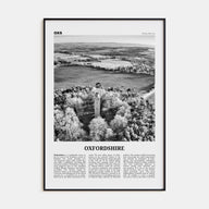 Oxfordshire Travel B&W Poster