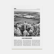 Oxfordshire Travel B&W Poster