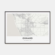 Oxnard Map Landscape Poster