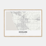 Oxnard Map Landscape Poster