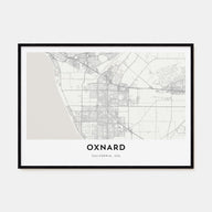 Oxnard Map Landscape Poster