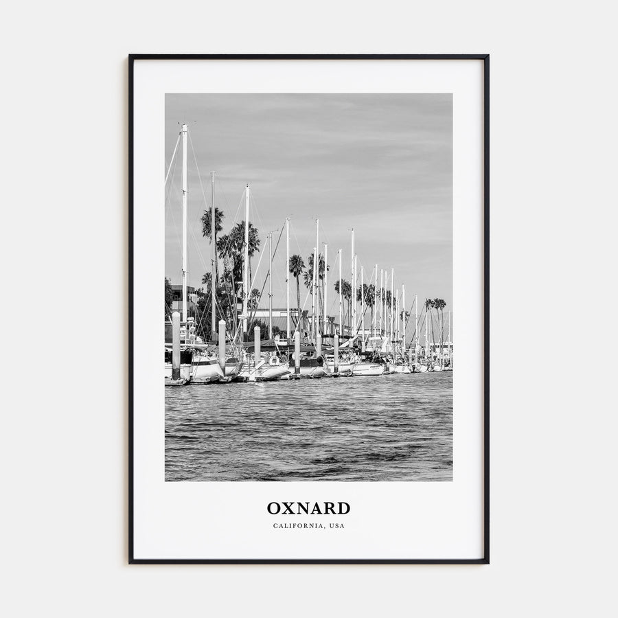 Oxnard Portrait B&W Poster