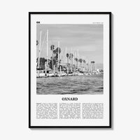 Oxnard Print Black and White, Oxnard Wall Art, Oxnard Poster, Oxnard Photo, Oxnard Wall Decor, California, USA, United States, North America