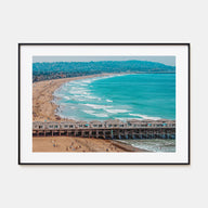 Pacific Beach Landscape Color Poster
