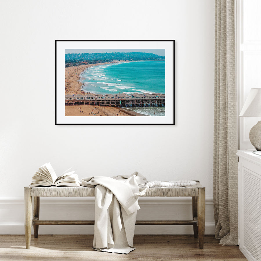 Pacific Beach Landscape Color Poster