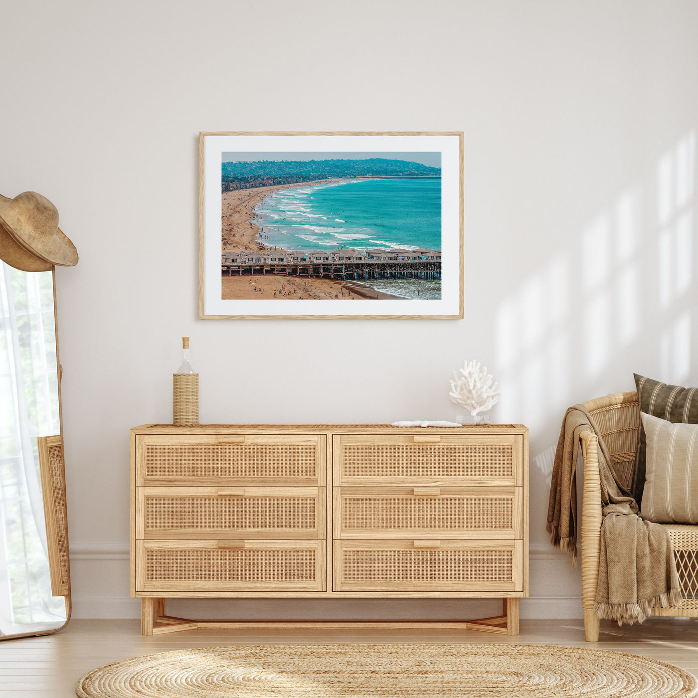 Pacific Beach Landscape Color Poster