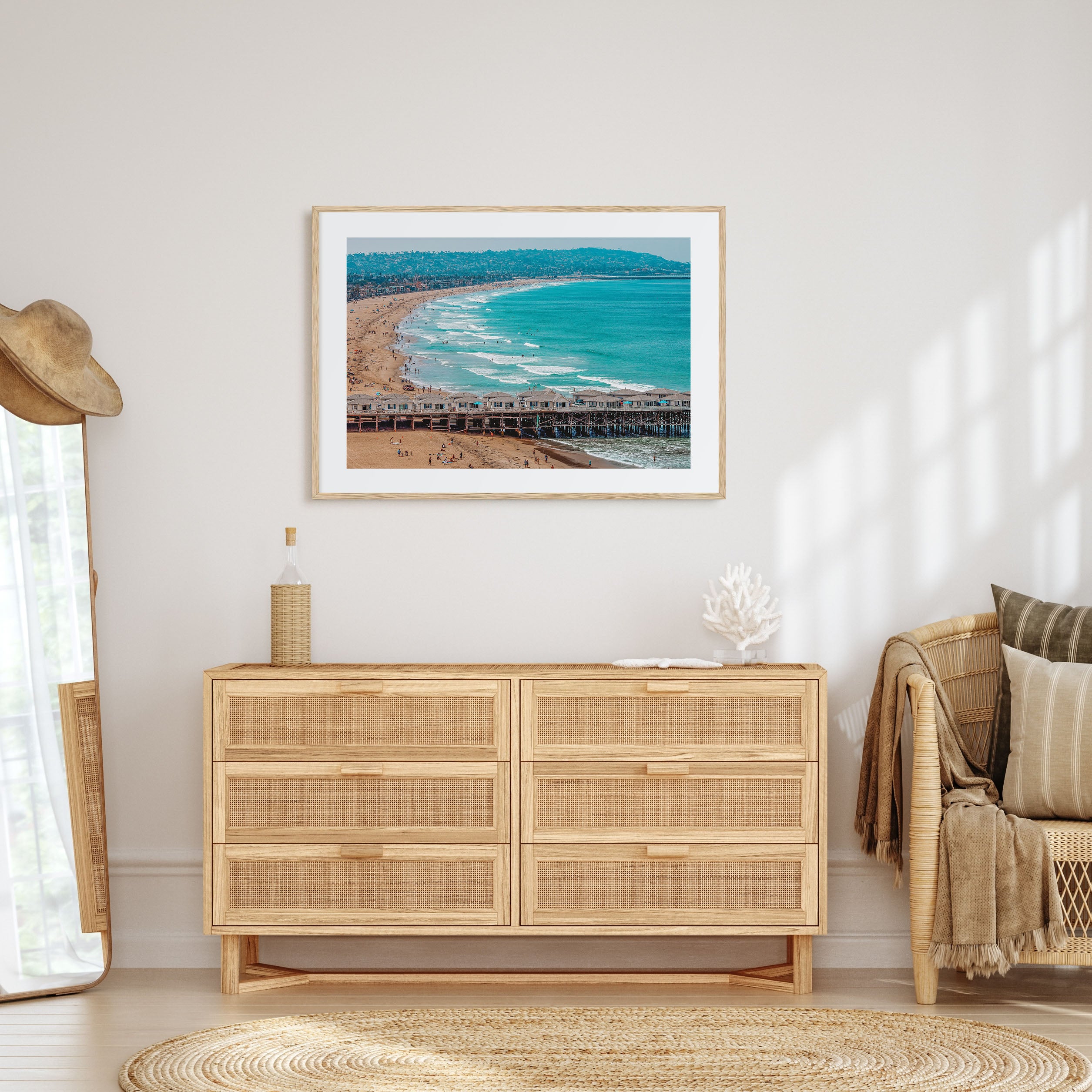 Pacific Beach Landscape Color Poster