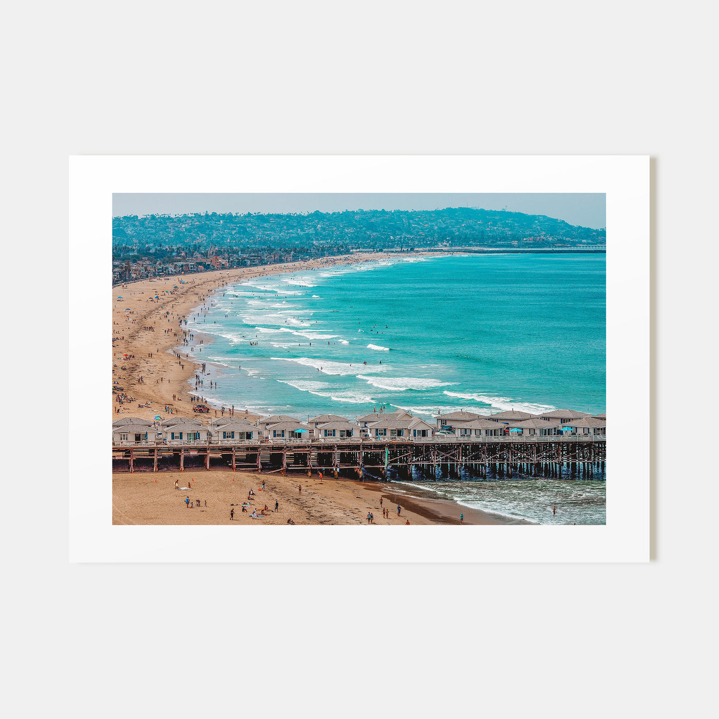 Pacific Beach Landscape Color Poster
