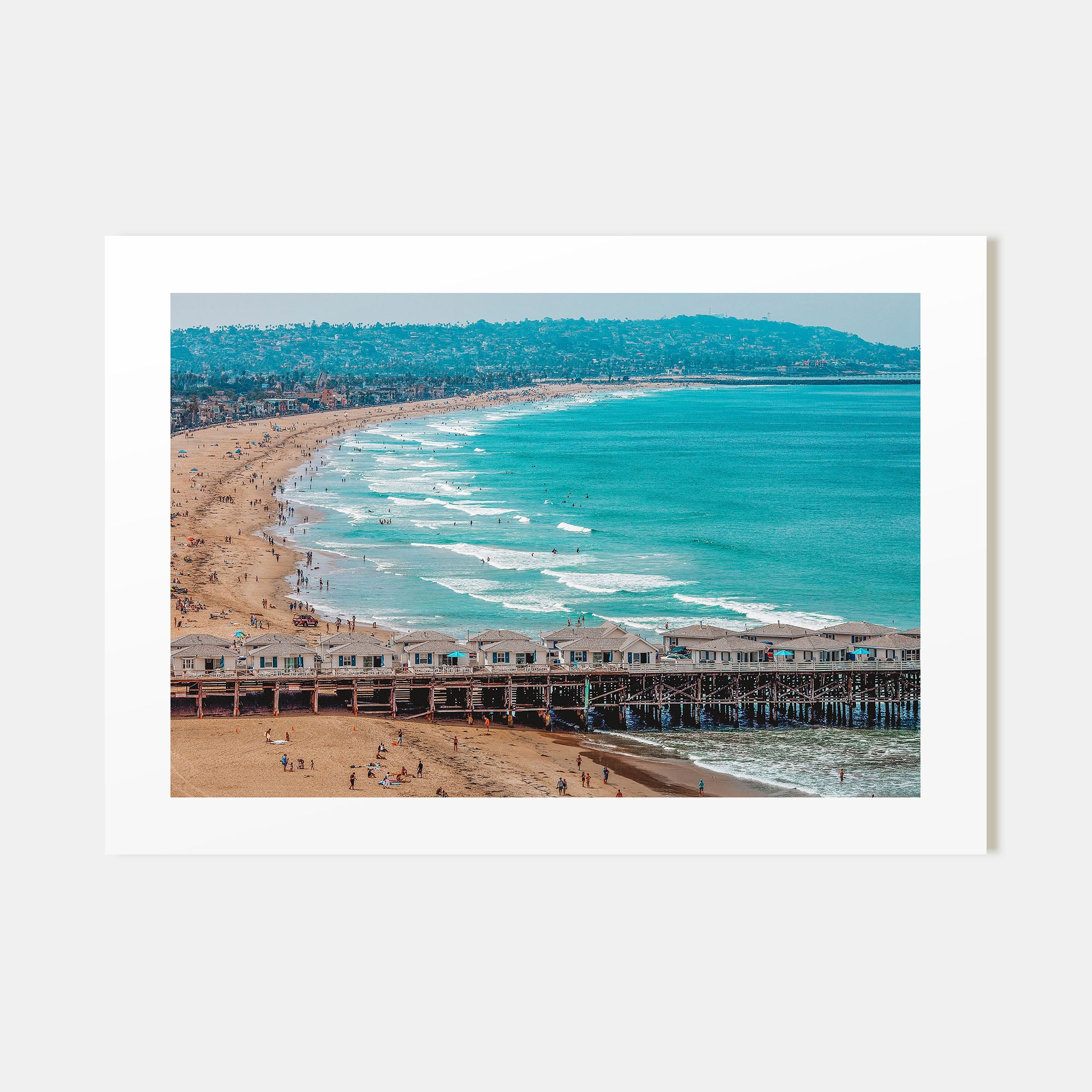 Pacific Beach Landscape Color Poster