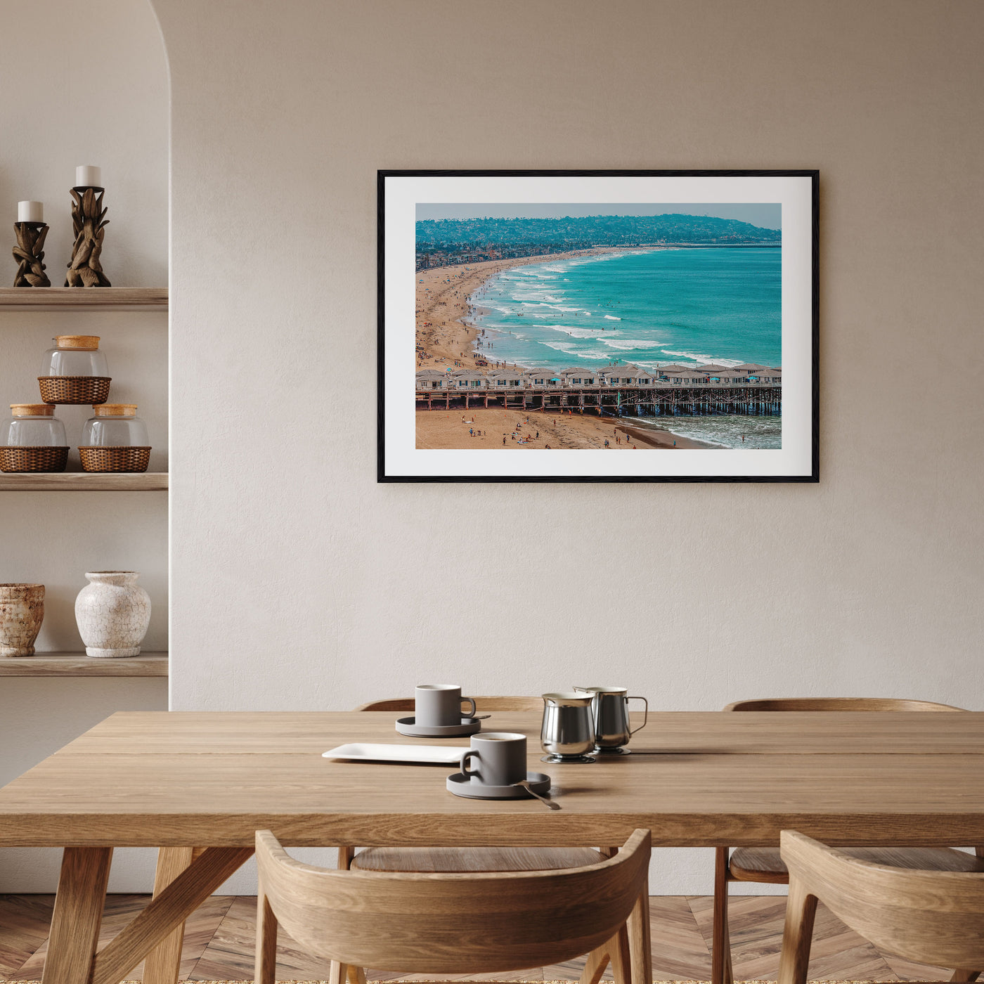 Pacific Beach Landscape Color Poster