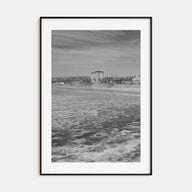 Pacific Beach Photo B&W Poster