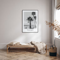 Pacific Beach Portrait B&W No 1 Poster