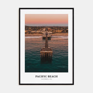 Pacific Beach Portrait Color Poster