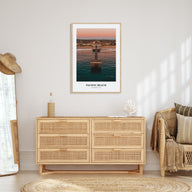 Pacific Beach Portrait Color Poster