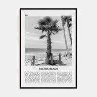 Pacific Beach Travel B&W No 2 Poster
