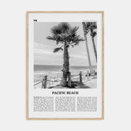 Pacific Beach Travel B&W No 2 Poster