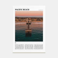 Pacific Beach Travel Color Poster