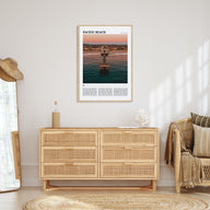 Pacific Beach Travel Color Poster