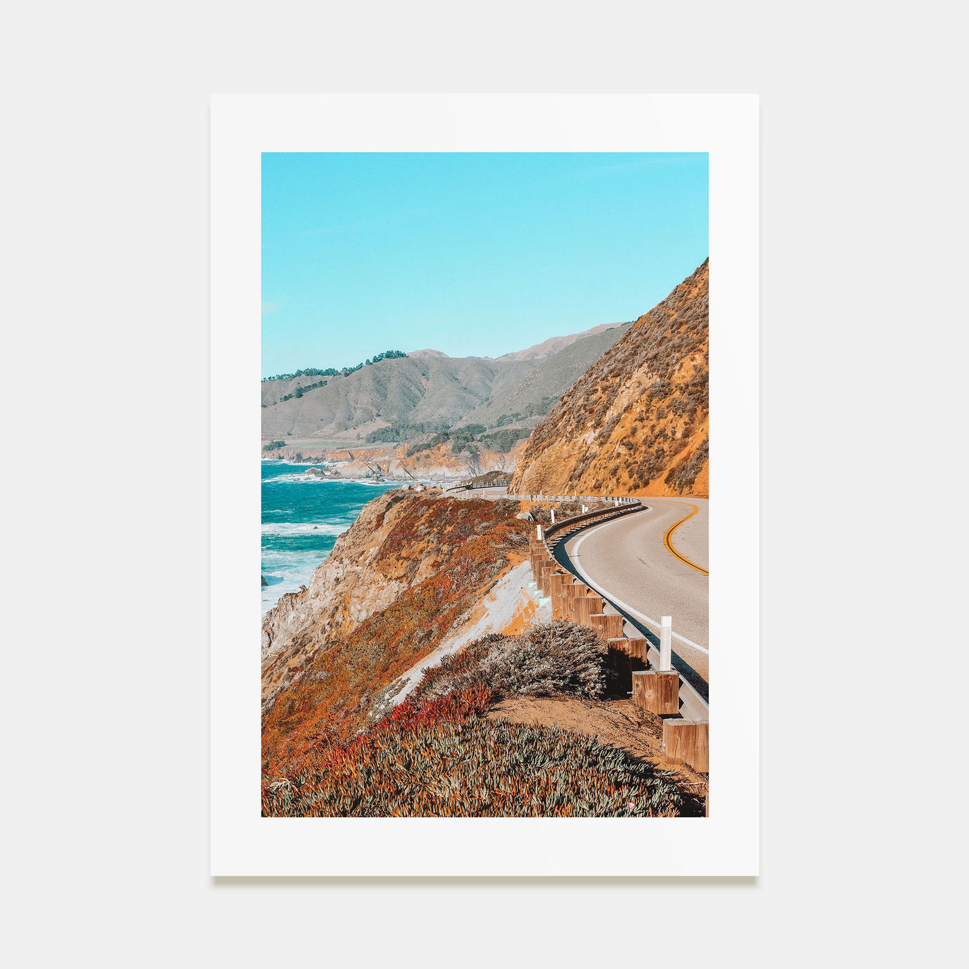 Pacific Coast Highway Photo Color No 2 Poster