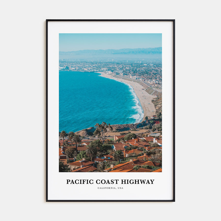 Pacific Coast Highway Portrait Color Poster
